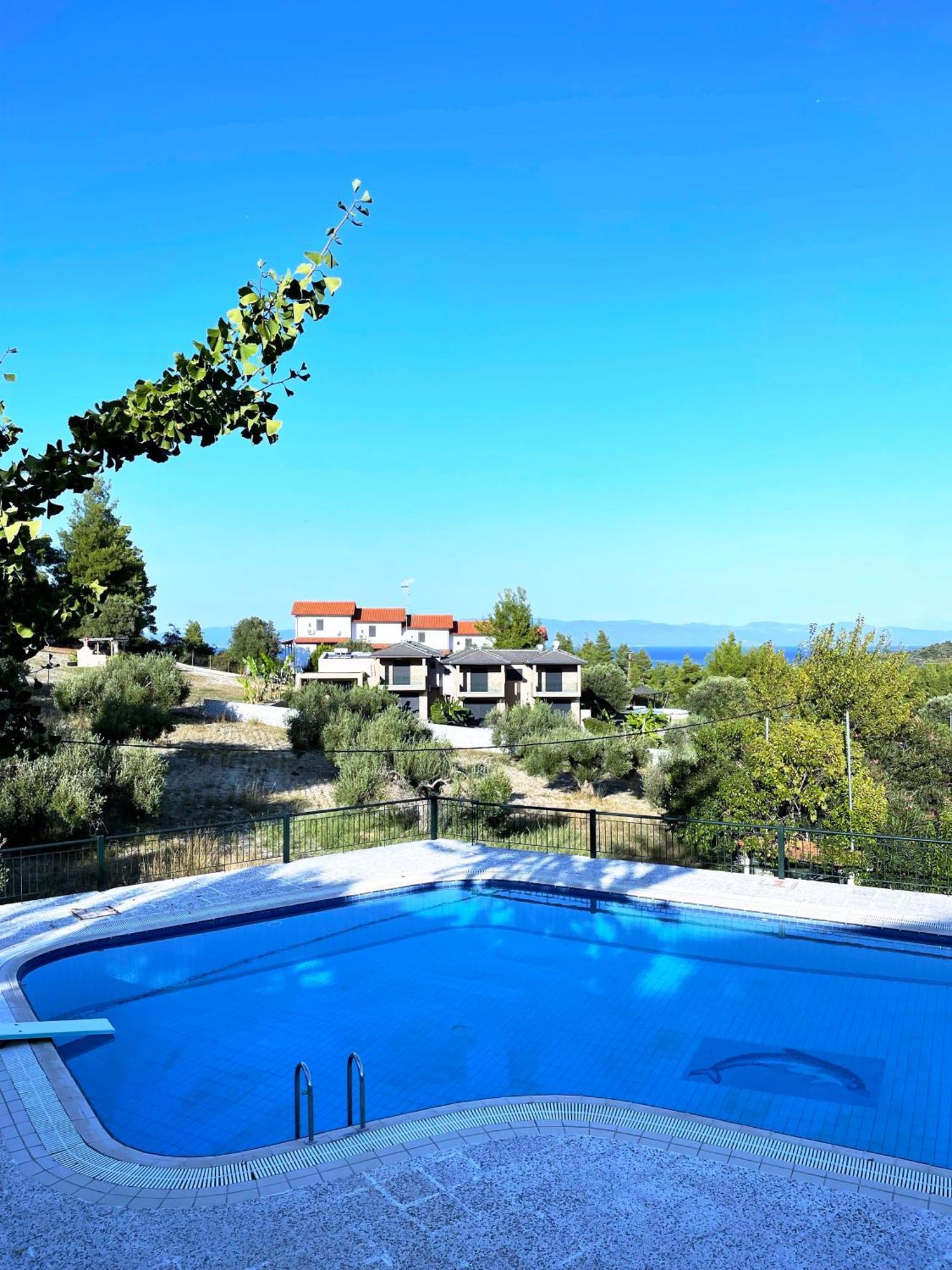 Mikael Pool Villa Paliouri Exteriér fotografie