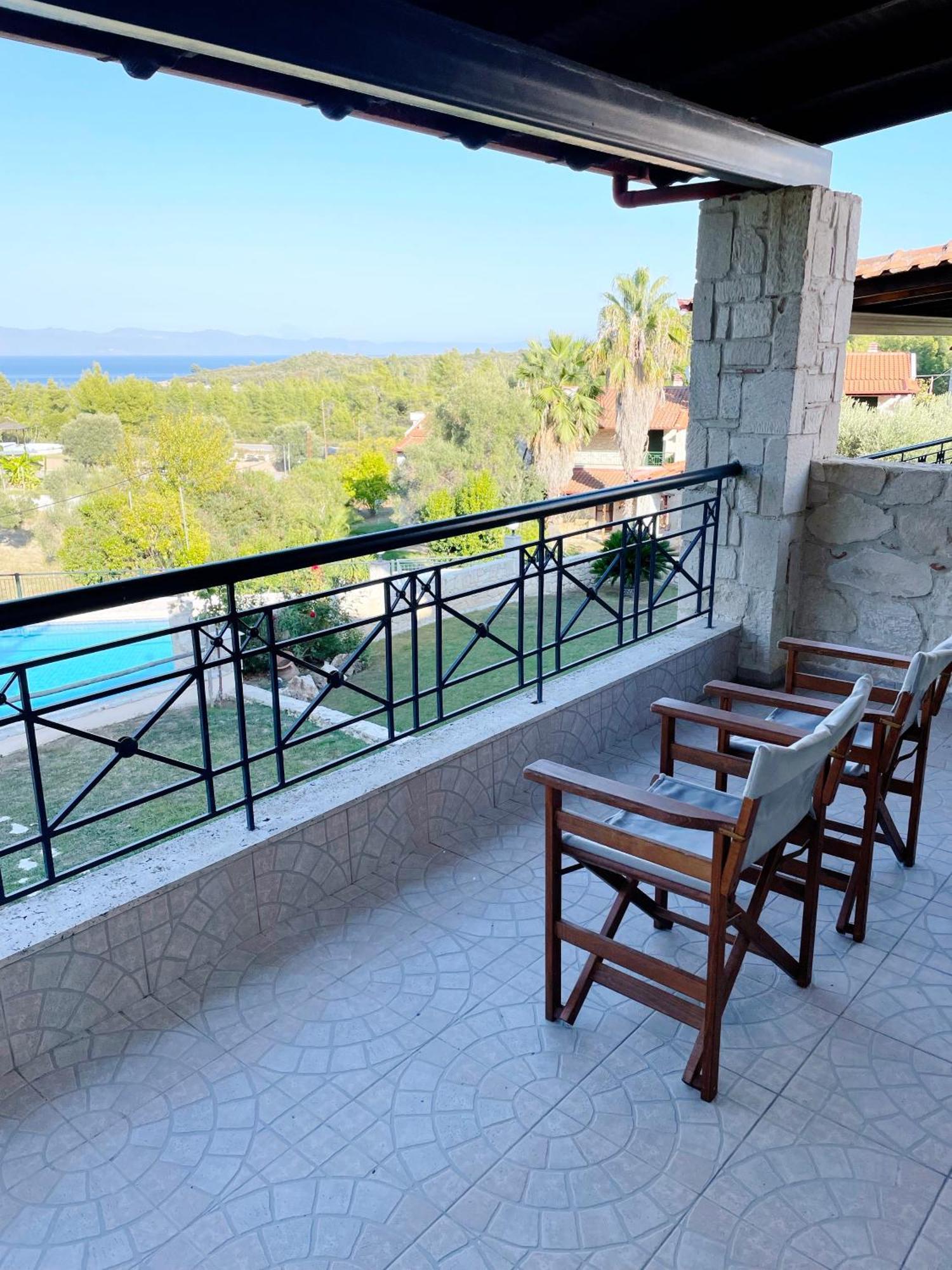 Mikael Pool Villa Paliouri Exteriér fotografie