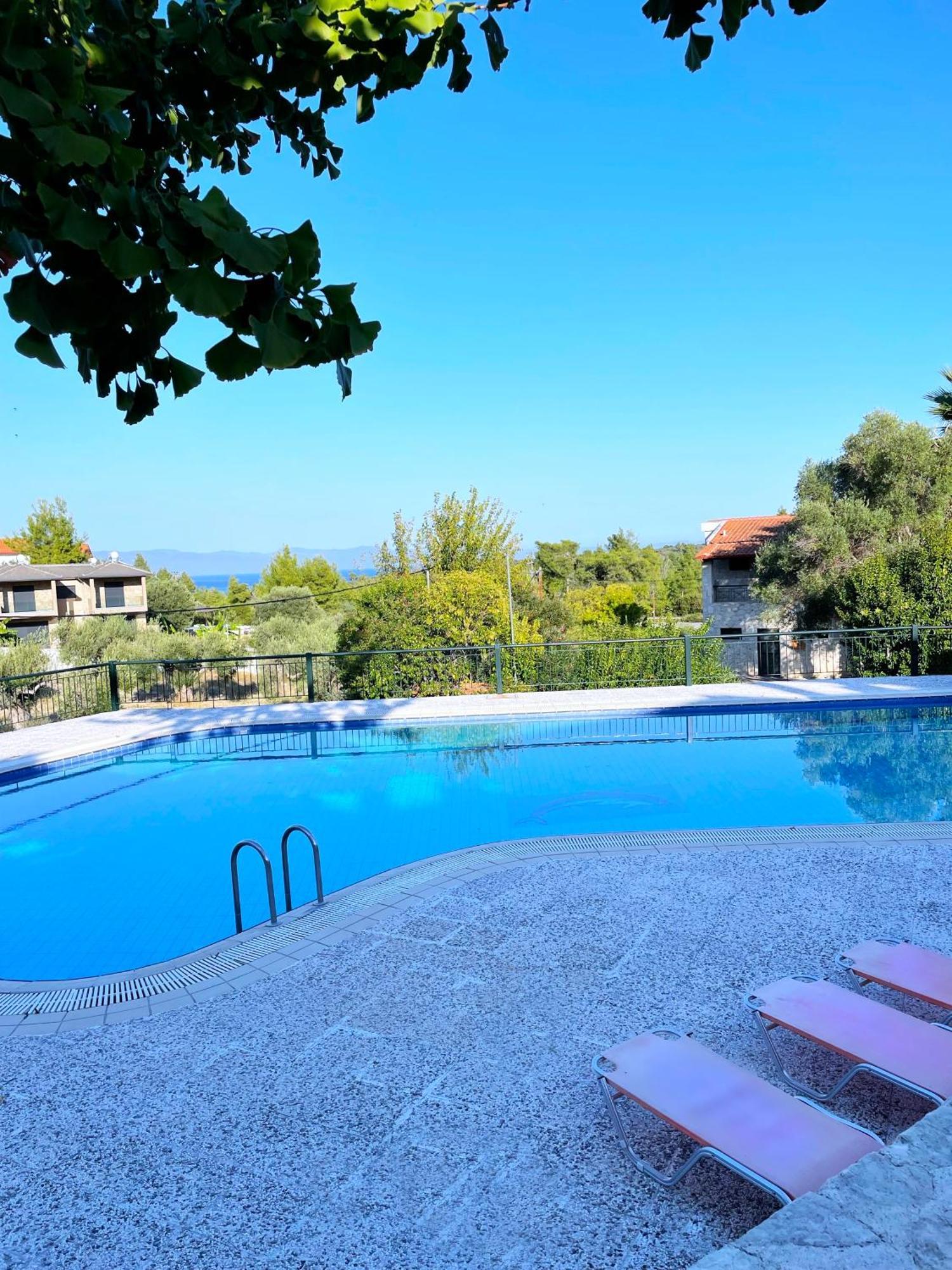 Mikael Pool Villa Paliouri Exteriér fotografie
